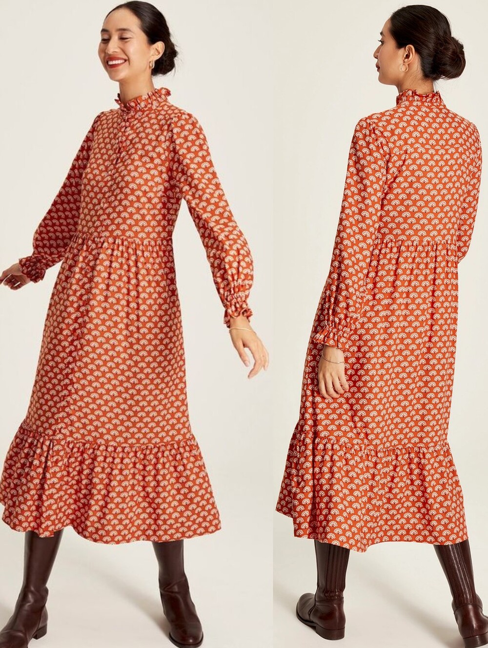 Joules Josie Woven Shirt Midi Dress